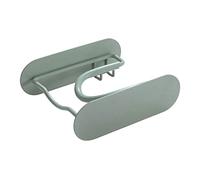 HAKIDZEL 1pc Wall-mounted Hair Dryer Holder Stylish Space-saving Storage Rack for Bathroom Design Ash Green Easy to Install Hair Dryer Bracket for Daily Use