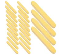 HAKIDZEL 1set Yellow Round Compressed Face Cleansing Sponges with Ergonomic Design, Disposable Makeup Removal Pads Made of Sponge, Convenient Travel Facial Cleaning Tools 100pcs