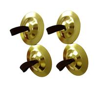 HAKIDZEL 2 Pairs Mini Finger Cymbals Durable Hand Percussion Instruments for Belly Dancers Smooth Texture Great Sound for Dance Parties