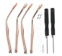 HAKIDZEL 2 Pairs Pink Eyeglasses Arms Replacement for Frames and Eyewear, Comfortable Fit Plastic and Metal Glasses Leg Accessories, Ergonomically Designed for Stylish Repair