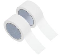 HAKIDZEL 2 Rolls Multi-use Paper Tape Roll with Strong Adhesion White Kraft Paper Packing Tape for Sealing the Box and Photo Frames Simple Solid Colour Design