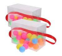 HAKIDZEL 2 Sets Fun Shaking Ping Pong Ball Game Set with Plastic Balls for Office Workers, Muscle Toning and Engaging Party Game Supplies Suitable for Office and Parties