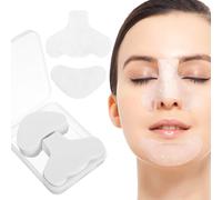 HAKIDZEL 200 Pcs Cotton Nose Patches for Deep Cleansing T Zone Skin Care Strips for Nose and Chin Soft Cotton Pads for Easy Application and Comfort Versatile Face Care