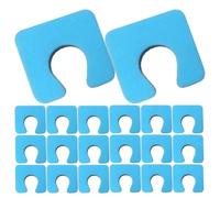 HAKIDZEL 200pcs Disposable Eva Foam Toe Separators Set for Pedicure and Toenail Polishing, Lightweight Blue Toe Spacers with Soft Surface, for Nail Spas and Comfortable Nail Painting