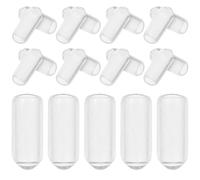 HAKIDZEL 200pcs Rubber Hair Band End Caps 4.0mm Inner Diameter for 6mm Headband DIY Headband Tip Replacement Hair Hoop End Protectors for Accessories