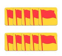 HAKIDZEL 20pcs Flag Magnetic Stickers for Fridge and Cabinet, Rubber Magnet Material with Assorted Colours, for Blackboard Decorations and Refrigerator Decorative Use