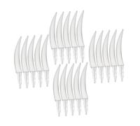 HAKIDZEL 20PCS Halloween Pumpkin Teeth Decor Kit Plastic Fake Fangs for Jack-o-lanterns Easy DIY Spooky Tooth Accessories Quick Install for Party School Home Halloween Activities