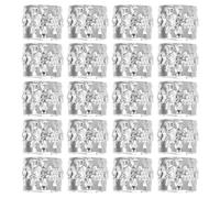 HAKIDZEL 20pcs Silver Rhinestone Hair Braid Rings Clips for Braiding Hair Jewelry, Plastic and Metal Material with Breathable Experience, Trendy Shimmering Design for Daily Wear and Parties
