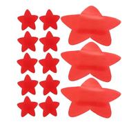 HAKIDZEL 20pcs Star Shaped Adhesive Bandages with Good Sealing and Compact Design, Breathable Disposable Wound Patches for Outdoor and Bathing Use, Fun Red Self-Adhesive Stickers