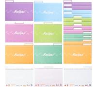 HAKIDZEL 25pcs Kitchen Recipe Cards with Dividers Smooth to Write Paper Cards with Rounded Corners and Plenty of Room for Recipe Instructions for Organised Cooking and Meal Planning