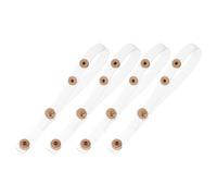HAKIDZEL 2pairs Snap Button Shoe Straps Adjustable Anti-drop Heel Grips for High Heels Sneakers Transparent Elastic Tpu Straps with Quick-fit Buckle No-tie Shoelace Alternative