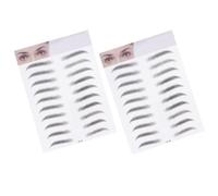 HAKIDZEL 2pcs Black Paper Brow Stickers for Women and Men, Suitable for Light Or Sparse Eyebrows, Create Full and Realistic Eyebrows, for Everyday Makeup Or Special Occasions