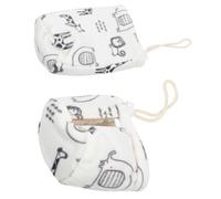 HAKIDZEL 2pcs Bottle Sleeve Covers with Anti-Falling and Breakage Protection, Cotton and Lamb Cashmere Material, Suitable for Daily Life, White Cartoon Pattern Bottle Protectors