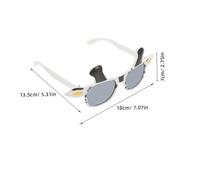 HAKIDZEL 2pcs Cow Animal Glasses Frame Lightweight Party Glasses Adults Photo Booth Props Birthday Accessories Cartoon Novelty for Masquerades and Costume Events