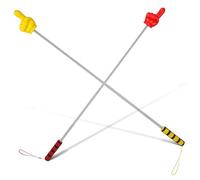 HAKIDZEL 2Pcs Extendable Pointer Finger Teacher Sticks for Classroom Teaching with Soft Foam Grip Easy Operation for Business Presentations and Elementary Teaching