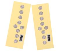 HAKIDZEL 2pcs Guitar Headstock Decal Stickers with Unique Soccer Design, Pvc Material, Easy to Remove Musical Instrument Accessories for Electric Guitar and Bass Beginners