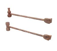 HAKIDZEL 2pcs Handheld Double-Head Back Scratcher and Massage Hammer with Long Handle Design, Synthetic Material Body Scratcher Tool for Back Tickling and Relaxation