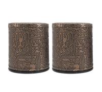 HAKIDZEL 2pcs Leather Dice Holders Lightweight and Wear Resistant Dice Rolling Cups for Party and Travel Game Accessories