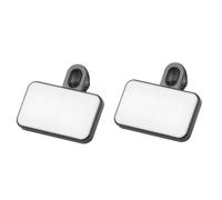 HAKIDZEL 2pcs Light for Live Streaming and Video Calls Portable LED Camera Selfie Light with Color Modes and Brightness Levels Lightweight for Online Education and Conferencing