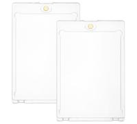 HAKIDZEL 2pcs Magnetic Card Case Holder for Trading Cards Made of Sturdy Acrylic Not Easy to Break Or Deform and Display