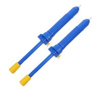 HAKIDZEL 2pcs Manual Solder Vacuum Pump Plastic Desoldering Pumps with Multifunctional Design for Solder Removal and Cleaning The Soldering Workspace, Blue Handheld Sucker Handle