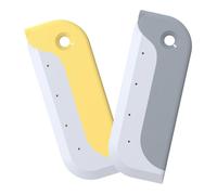 HAKIDZEL 2pcs Mini Shower Squeegee Glass Scraper Tool with Tpr Material, Anti-wear and Multi-functional Water Scraper for Bathroom and Window Cleaning