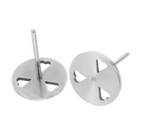 HAKIDZEL 2pcs Nail Drill Cuticle Remover Bits for Dead Skin and Old Polish Removal, Metal Heart Shaped Design with Hollow Shaft Bearings, Suitable for Home and Salon Foot and Nail Care