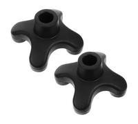 HAKIDZEL 2pcs Nonslip Rubber Quad Cane Tips Self Standing Walking Stick Foot Pads for Elderly Soft Rubber Base Stability Replacement for Stair Climbing and Outdoor Use