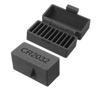 HAKIDZEL 2pcs Portable Button Battery Organizer Storage Case with Multi-slot Design for Button Cells Compact Small Battery Storage Box for Home and Office Use