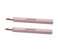 HAKIDZEL 2Pcs Retractable Lip Makeup Brush with Protective Cap Portable Lip Gloss Applicator for Women Stylish Single Head Lip Brush for Easy Application and Minimalist Look