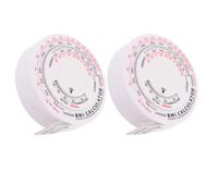HAKIDZEL 2pcs round Bmi Body Measuring Tape Lightweight Multi-function Waist Measuring Tape 1.5m Length Abs Pp Material Suitable for Clinic and Home Use