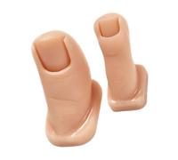 HAKIDZEL 2Pcs Silicone Practice Toes for Nail Art Training Flexible Mannequin Feet for DIY Acrylic Nails Ergonomic Design for Comfortable Use and Durability