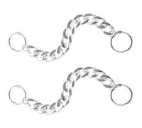HAKIDZEL 2pcs Silver Acrylic Shoe Chains Charm for Sandals and Slippers, Practical Replacement for Old or Broken Chains, for Daily Life and Parties Decoration