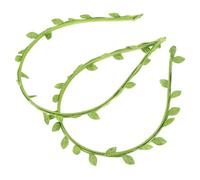 HAKIDZEL 2pcs Small Leaf Headband Artificial Leaf Headband Greenery Headpiece Fake Vine Hair Band Hair Accessories for Women Bridal Wedding Party
