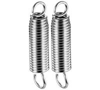 HAKIDZEL 2pcs Stainless Steel Drum Foot Pedal Springs for Bass Drum Pedal Replacement Durable Percussion Instrument Parts Easy to Assemble