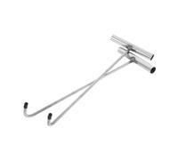 HAKIDZEL 2Pcs Stainless Steel Manhole Cover Lifting Tool T Handle Hooks for Door Sewer Maintenance Corrosion Resistant Pullers with Comfortable Grip for Outdoor and Household Use