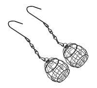 HAKIDZEL 2pcs Unique Garden Hanging Bird Feeders Swing Design Outdoor Bird Food Container Durable Art for Trees Patios and Gardens for Lovers