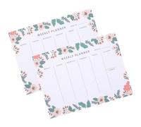 HAKIDZEL 2pcs Weekly Planner Notepad to Do List Pad with Easy to Write and Store Paper Sheets for Desk Weekly Planning and Organising