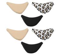 HAKIDZEL 3 Pairs Black Sponge Shoe Filler Inserts for Forefoot Cushion Pads Comfortable and Warm Shoe Head Mat to Reduce Buffer When Walking Practical