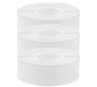 HAKIDZEL 3 Rolls of White Blank DIY Self-Adhesive Labels Made from Thermal Synthetic Paper with Rectangular Shape, for Office and Home Use, Featuring Firm Adhesion and Pricing Function
