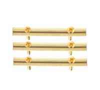 HAKIDZEL 3 Sets Zinc Alloy Electric Guitar Pressure Chord Rods Slightly Bent Design String Stable Bars Professional Metal Accessories for Electric Guitars