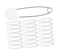 HAKIDZEL 30 Pcs Cloth Diaper Pins with Zinc Alloy and Reusable Pp Material, Easy to Use and Multi-Functional Safety Pins for Newborn Diapers and Necessities