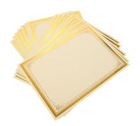 HAKIDZEL 30pcs A4 Blank Certificate Paper 250gsm Gold Foil Award Paper for Inkjet and Laser Printers School Diploma Professional Certificate Printing Supplies