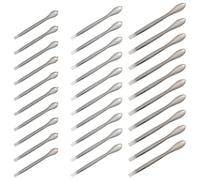 HAKIDZEL 30pcs Stainless Steel Medicine Spatula Experiment Spoon Sampling Tool with Simple and Generous Look, Easy to Use and Rust-Resistant for Laboratory Experiment and Chemistry Teaching