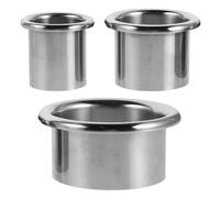 HAKIDZEL 3Pcs Hair Dryer Holder Insert Rack Stainless Steel for Bathroom Vanity Countertop Blow Dryer Storage with Smooth Metal Surface