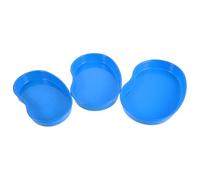 HAKIDZEL 3pcs Kidney Shape Pill Dispenser Trays for Capsules and Tablets, Plastic Medication Organizer with Multigrid Design and Easy Maintenance Surface, for Clinic and Busy Hospital