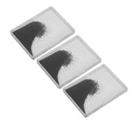 HAKIDZEL 3pcs Magnetic Iron Powder Filings Case for High School Physics Activities, Visualization and Robust Plastic Container, Experiment Tool for Physical Science Education