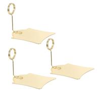 HAKIDZEL 3pcs Metal Wire Label Clip Price Display Rack for Price Tags and Food Labels Suitable for Pharmacy and Shopping Mall Use