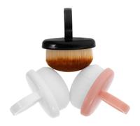 HAKIDZEL 3pcs Nail Cleaning Brush Set with Short Handle Design, Soft Nylon Bristles for Effective Fingernail Dust Removal, Multifunctional Use for Manicure and Nail Art Cleaning