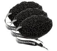 HAKIDZEL 3Pcs Non Latex Drop Shaped Honeycomb Bath Sponges for Gentle Exfoliation and Massage Lightweight Shower Scrubbers for Adults and Safe Chemical Body Cleaning